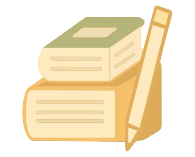 Libros y lápiz